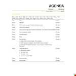 Meeting Agenda Template for School Owners example document template