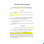 Download Separation Agreement Template for Employee Agreement - Our Template Shall Help example document template