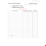 Phone Tree Template - Organize Your Department's Phone Information example document template