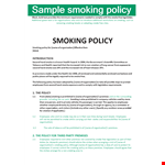 Samplesmokingpolicypdf example document template 