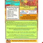 Thankful Party Schedule Template example document template