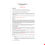 Buyer & Seller Agreement Template: Goods Purchase Terms example document template