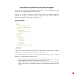 Commercial Lease Termination Letter example document template 