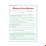 Lease Agreements Sample.v example document template 