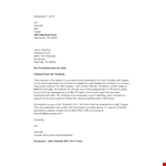 Get Proof of Income: Income Verification Letter - Doherty Supply example document template