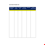 Standardized Gap Analysis Template - Measure Your Progress example document template 