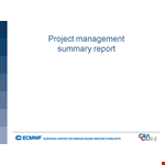 Rescue Your Project with the Project Management Summary Report Template example document template