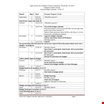 Yearly Budget example document template