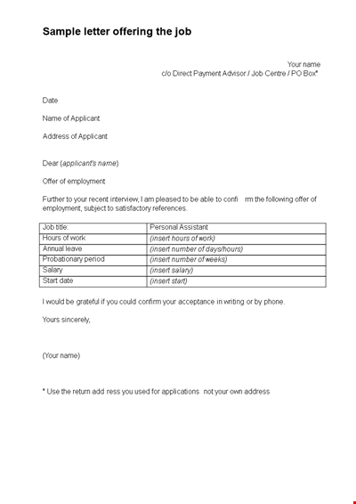 Lease Offer Letter Template - Create a Professional Agreement for ...