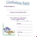 Unique Graduation Invitation Templates - Customize & Print example document template 