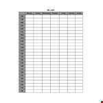 Employee Time example document template