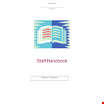 Employee Handbook Template - Create Policies for Your Company | Download Now example document template 