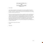 Doctor's Appointment Reminder Letter Template example document template