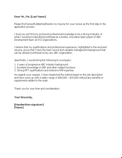 Sponsorship Letter Template