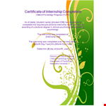 Psychology Certificate of Completion Template for Internship & Clinical - Completed in a Month example document template