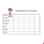 Create a Positive Environment with Our Reward Chart | Monday-Wednesday example document template