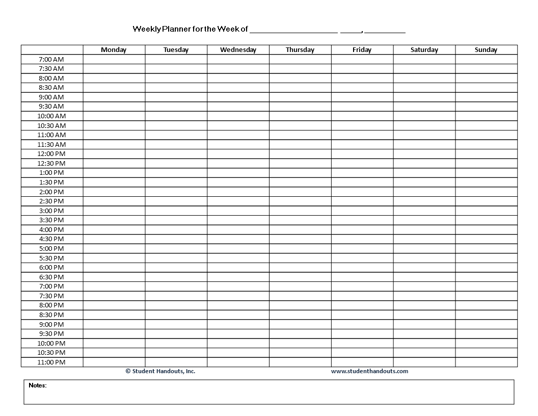 Sample Daily Organizer Planner For Staff And Employee