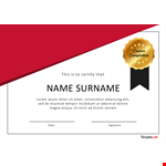 Certificate Completion - Download Professional Certificate Templates example document template