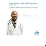 Grant Health Decision Making Power of Attorney example document template