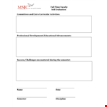 Effective Self-Evaluation Examples for Faculty Members - Improve Your Semester example document template