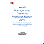 Customer Feedback Report example document template