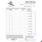 Maintain Accurate Petty Cash Balance with Our Easy-to-Use Log example document template