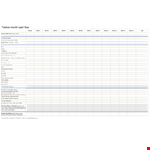 12 Months Cash Flow Statement example document template 