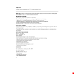 Retail Assistant Resume example document template