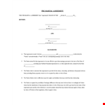 Cohabitation Agreement Template | Protect Your Property with an Agreement | State-specific | Parties example document template