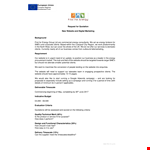 Proposal for a New Website: Energy Requirements Should Be Considered example document template