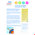 Weight Loss Plan example document template