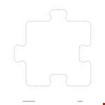 Free Puzzle Piece Template - Customize and Download example document template