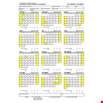 Schedule Calendar example document template