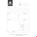 School Receipt A example document template