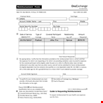 Request Reimbursement Information | Download Reimbursement Form example document template