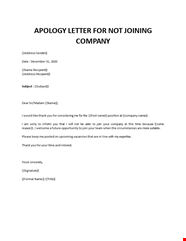 How To Write Apology Letter For Not Accepting A Job Offer 