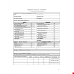 Download Personal Financial Statement Template - Manage Your Finances & Assets Efficiently example document template