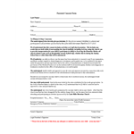 Medical, Church, and Child Concerns Parental Consent Form Template example document template