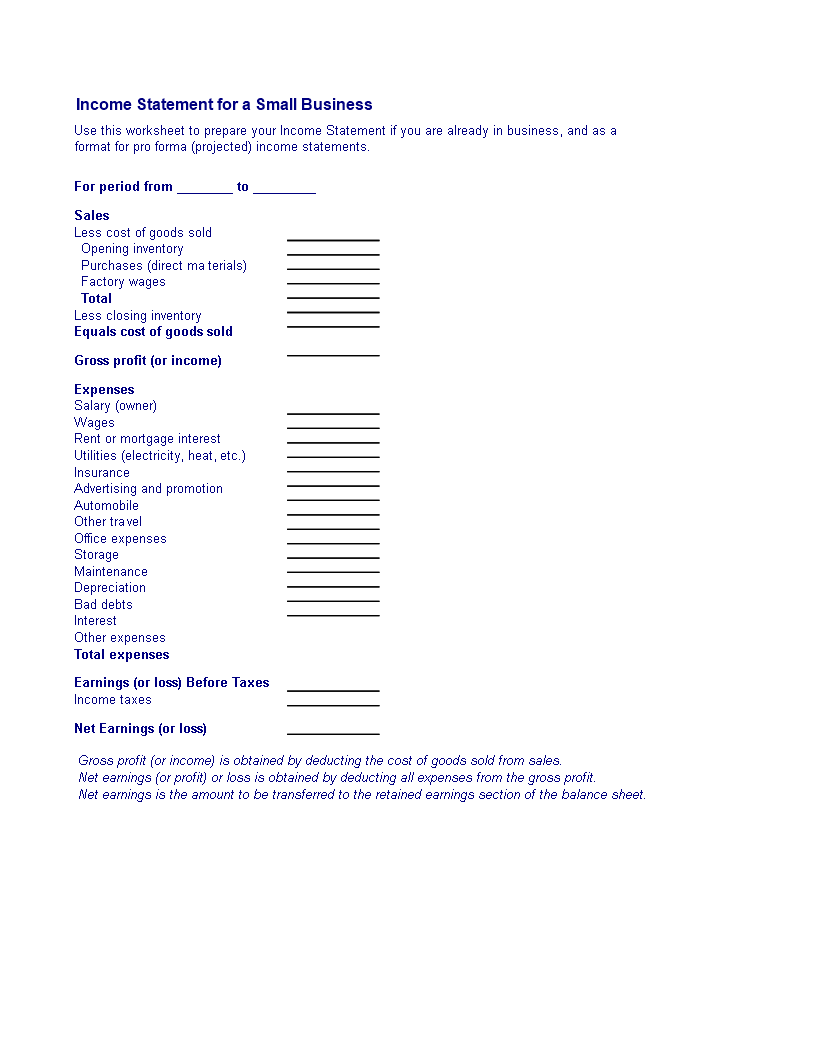 Free Income Statement Template | Track Expenses, Profit, Earnings