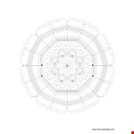 Printable Geometric Coloring Page | Free Coloring Castle Template example document template