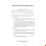 Professional Contract Templates for Companies and Contractors - Customize Your Agreement example document template