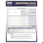 Simplify Sales Tracking with our Easy-to-Use Spreadsheet example document template 