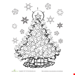 Colorful Christmas Light Coloring Page for Festive Fun example document template