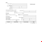 Purchase Order Template - Create Professional Purchase Orders Instantly example document template 