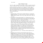 Free Sample Letter Of Intent example document template