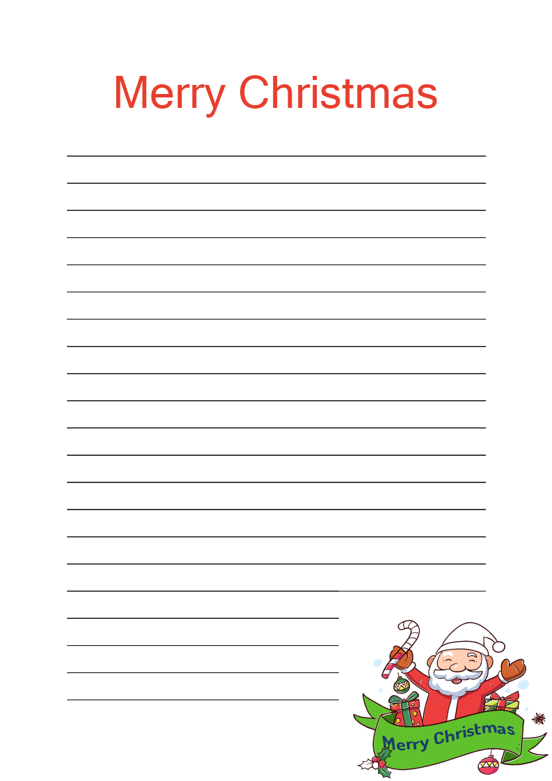 Printable Lined Paper Template - Free Download 