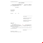 Quit Claim Deed Template - Create Your Grantor Deed example document template