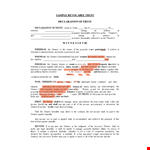 Trust Agreement example document template