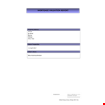 Mortgage Property Valuation - Expert Asbestos Assessment Included example document template