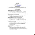 Experienced Nurse Resume Template: Nursing Specialist for Children in Baltimore example document template 